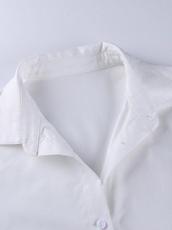 EMMIOL Irregular Long Sleeve Blouse