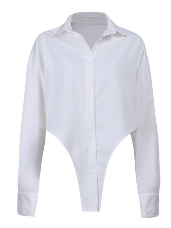 EMMIOL Irregular Long Sleeve Blouse