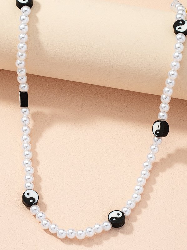 EMMIOL Yin Yang Pearl Necklace