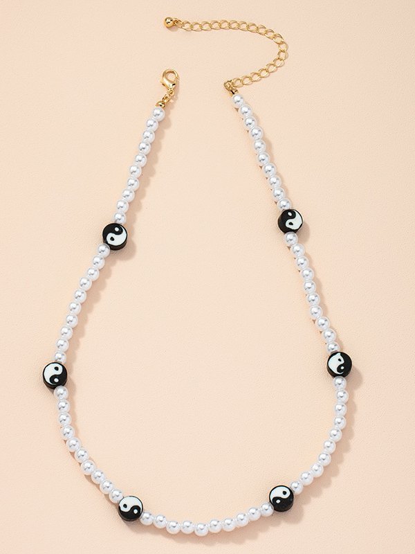 EMMIOL Yin Yang Pearl Necklace