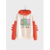 EMMIOL Horn Detail Dinosaur Hoodie