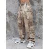 EMMIOL Pantalones con Impresión de bandana con cordón para hombre