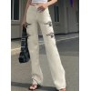 EMMIOL Flame Print High Waist Pants