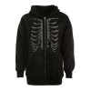 EMMIOL Y2K Rhinestone Skeleton Hoodie
