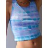 EMMIOL Pastel Tie Dye Rib Crop Tank Top