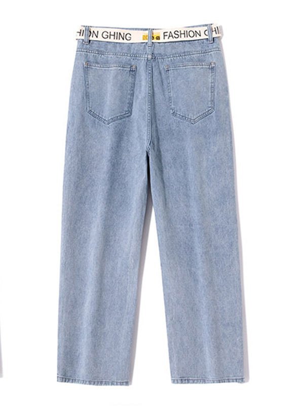 EMMIOL Jeans recortados con estampado de dibujos animados para hombre