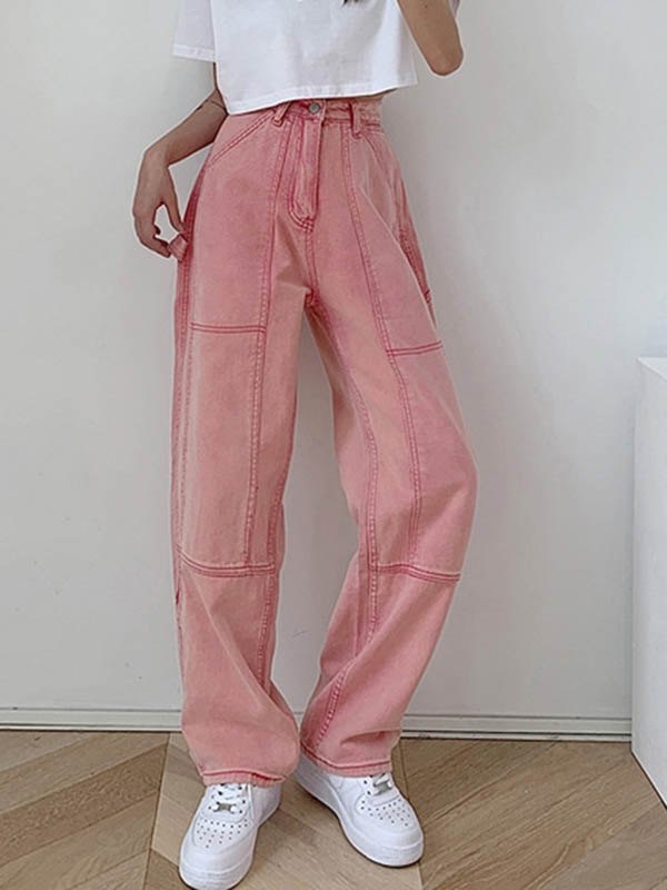 2022 Jeans larghi rosa Rosa L In Jeans Online Store. Best For Sale |  Emmiol.com