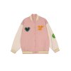 EMMIOL Badge Patch Oversized Varsity Jacket