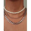 EMMIOL Collar de perlas multicapa