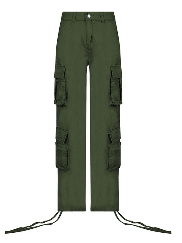 EMMIOL Vintage Cargo-Jeans mit aufgesetzten Taschen