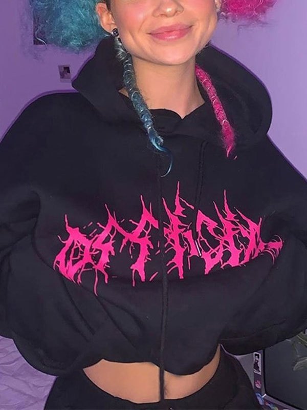 EMMIOL Gothic Hooded Tracksuit Set
