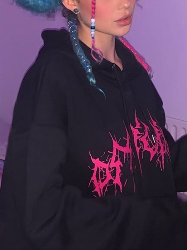 EMMIOL Gothic Hooded Tracksuit Set