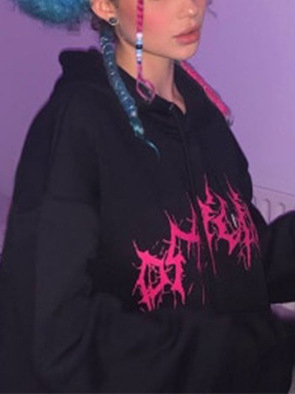 EMMIOL Gothic Hooded Tracksuit Set