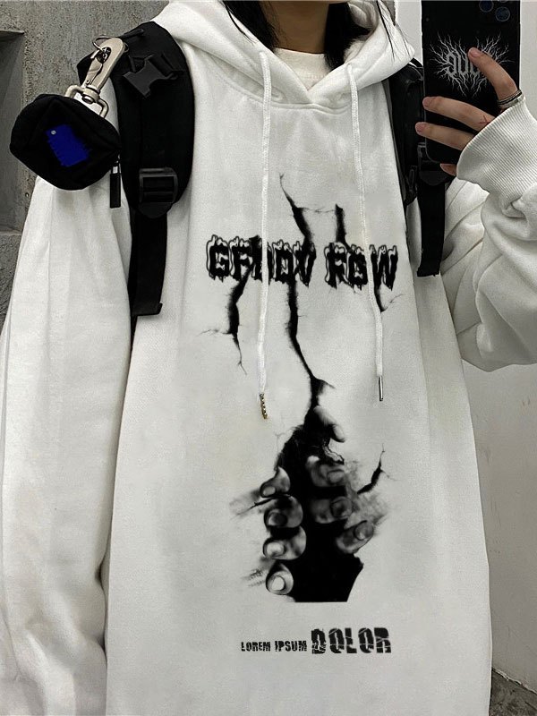 EMMIOL Sudadera con capucha y estampado Wall Escape