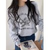 EMMIOL Oversized Bendicion Graphic Sweatshirt