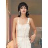 EMMIOL Tie Front Lace Crop Tank Top