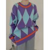 EMMIOL Jersey oversize de punto geométrico