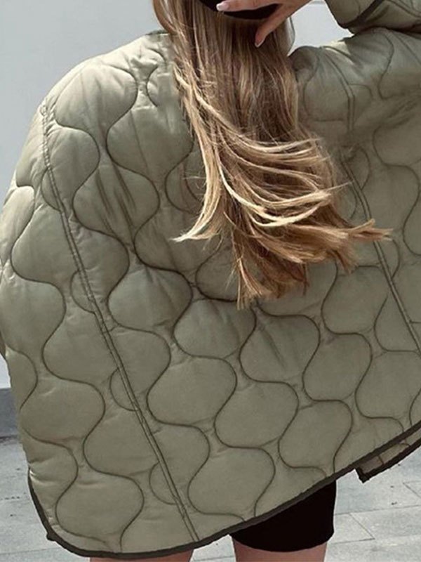 EMMIOL Wattierte Oversize-Steppjacke