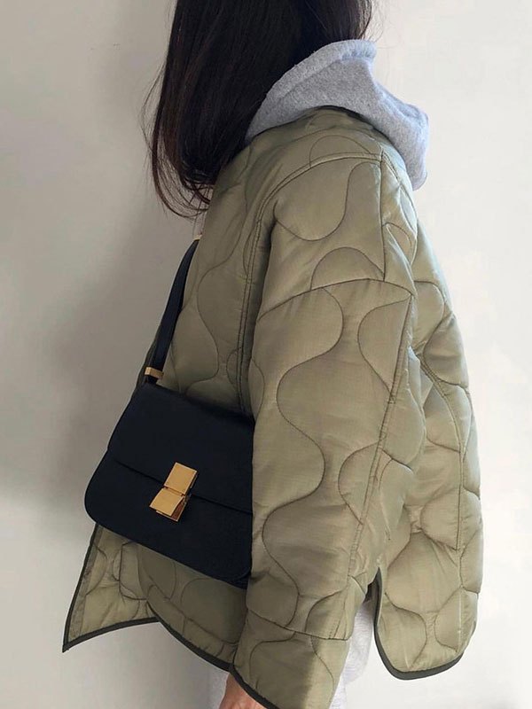 EMMIOL Wattierte Oversize-Steppjacke