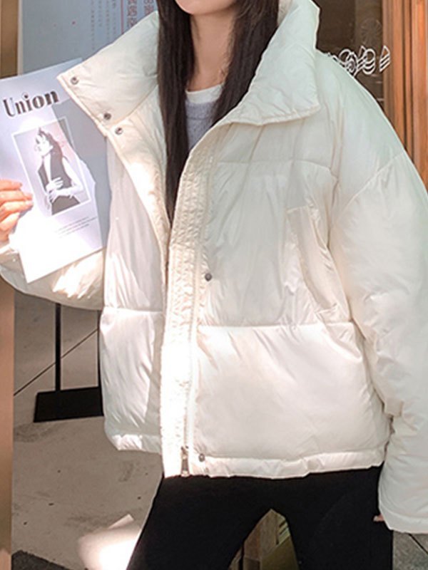 EMMIOL Oversized Zipper Puffer Jacket