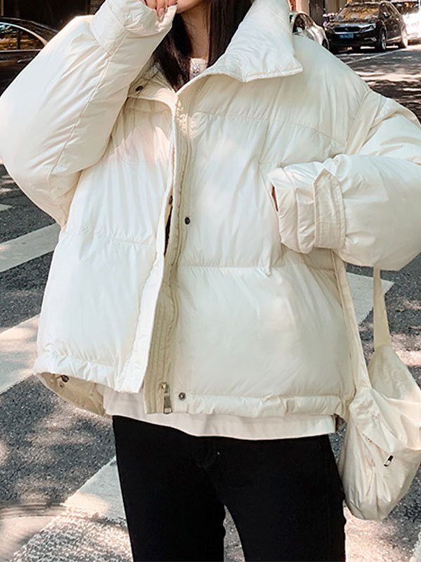 EMMIOL Oversized Zipper Puffer Jacket