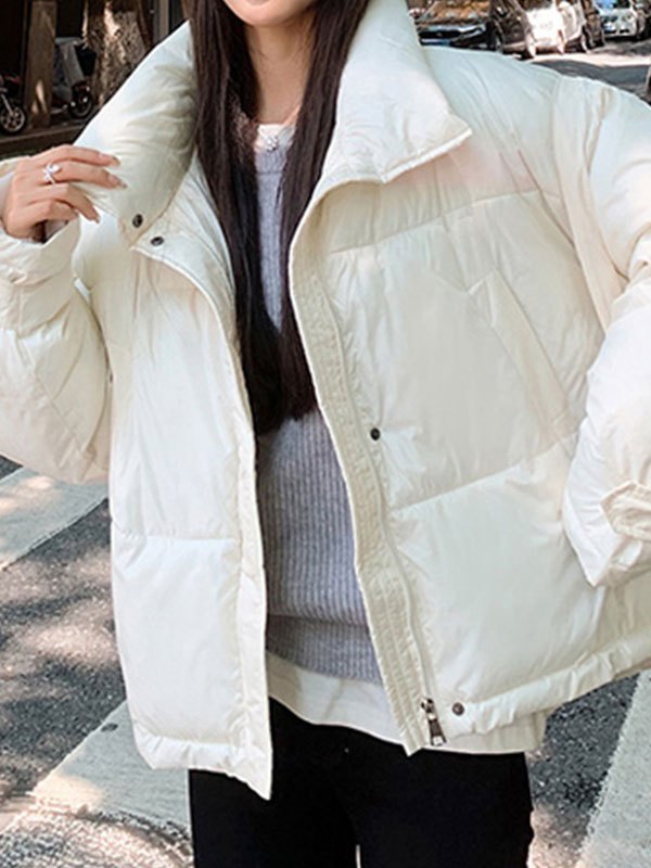EMMIOL Oversized Zipper Puffer Jacket