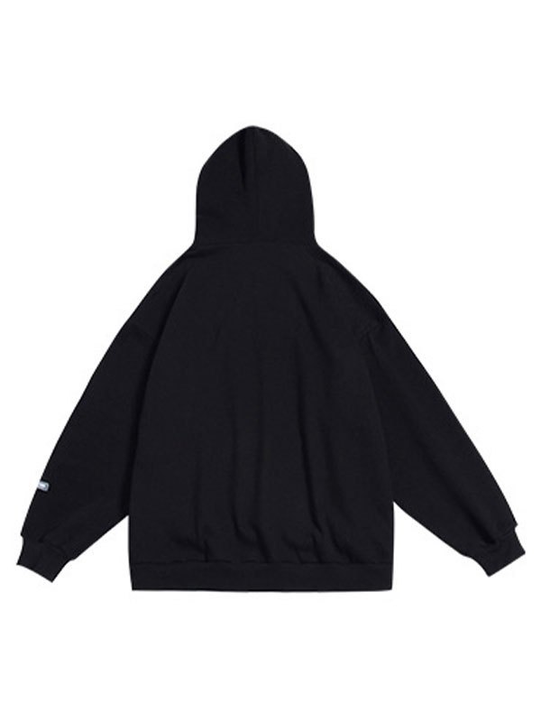 EMMIOL Herren Hoodie mit Buchstaben-Herz-Muster