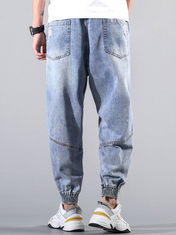 EMMIOL Men's Distressed Jogger Jeans