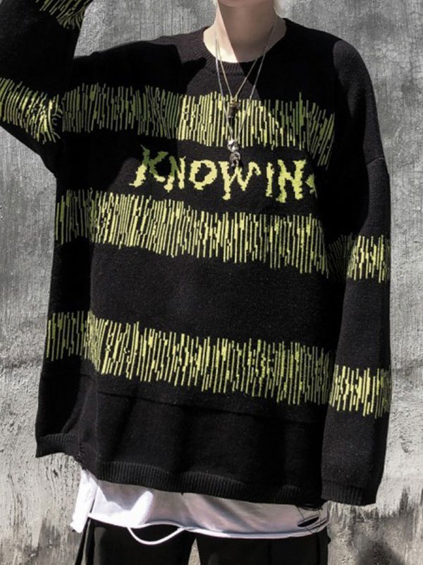 pull oversize noir homme