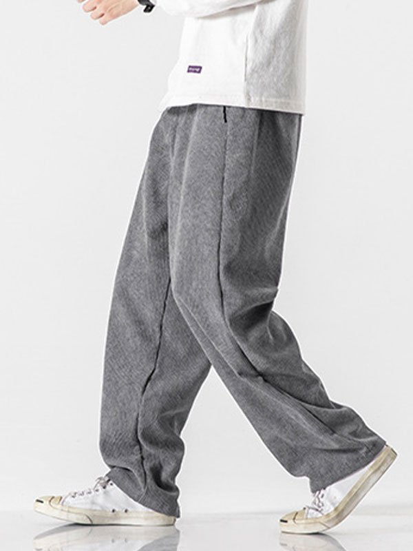 EMMIOL Men's Corduroy Tapered Pants