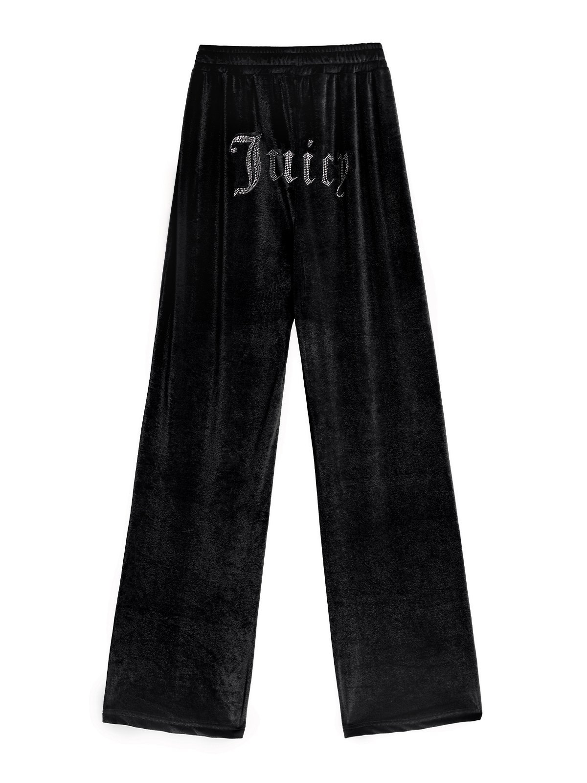 EMMIOL Rhinestone Velvet Long Sleeve Tracksuit Set