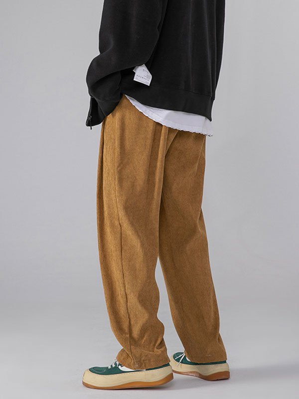 EMMIOL Men's Corduroy Baggy Pants