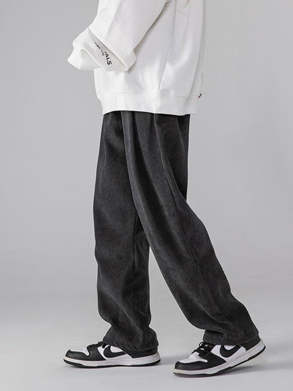 EMMIOL Men's Corduroy Baggy Pants