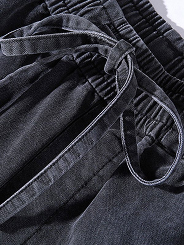 EMMIOL Herren Cargohose aus gewaschener Baumwolle