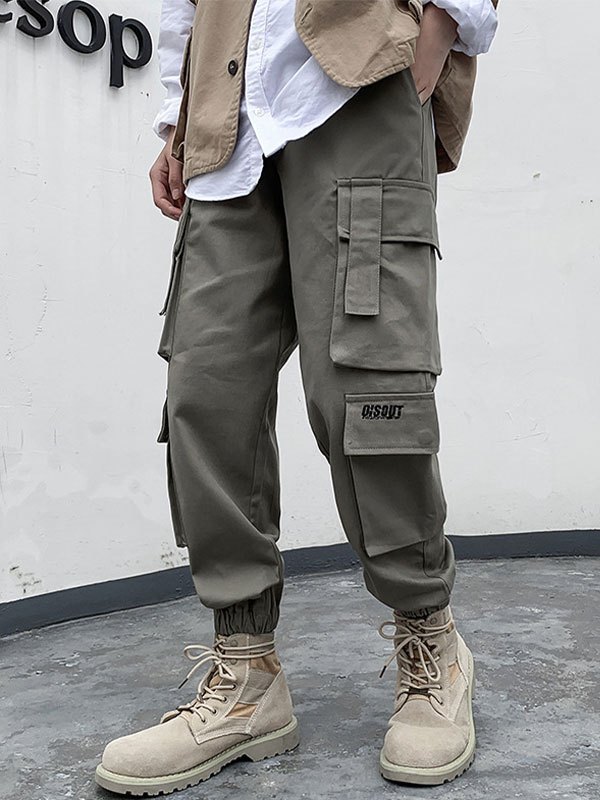 EMMIOL Men's Multi Pocket Cropped Cargo Pants