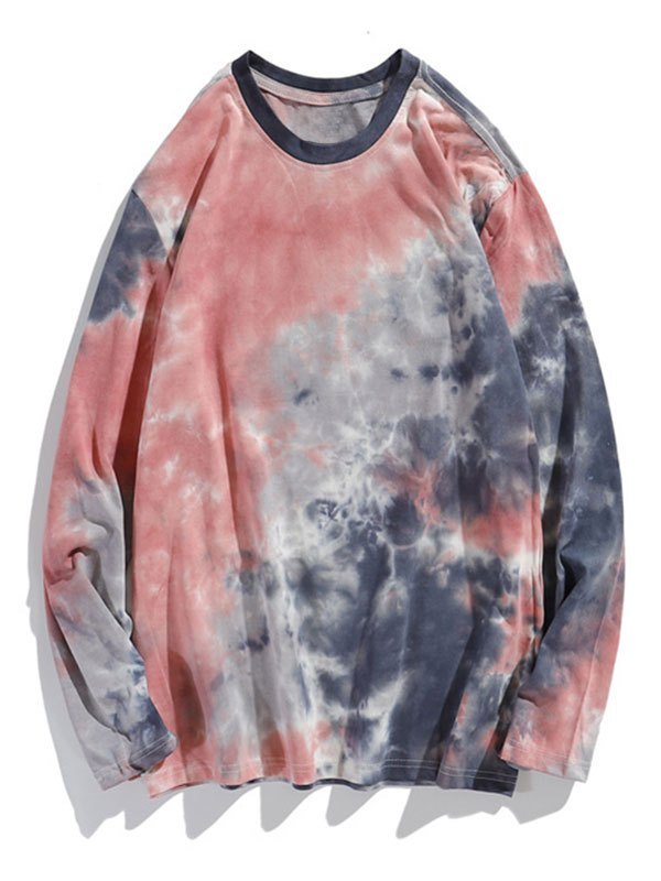 Emmiol Free shipping 2024 Men's Pastel Tie Dye Tee Gray XL in Tops&Tees