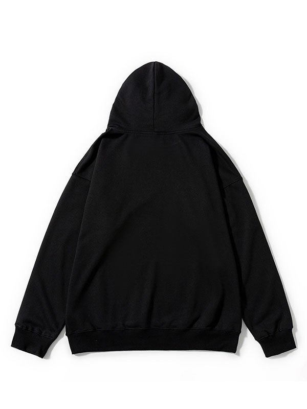 EMMIOL Sudadera con capucha estampada Worldwide para hombre