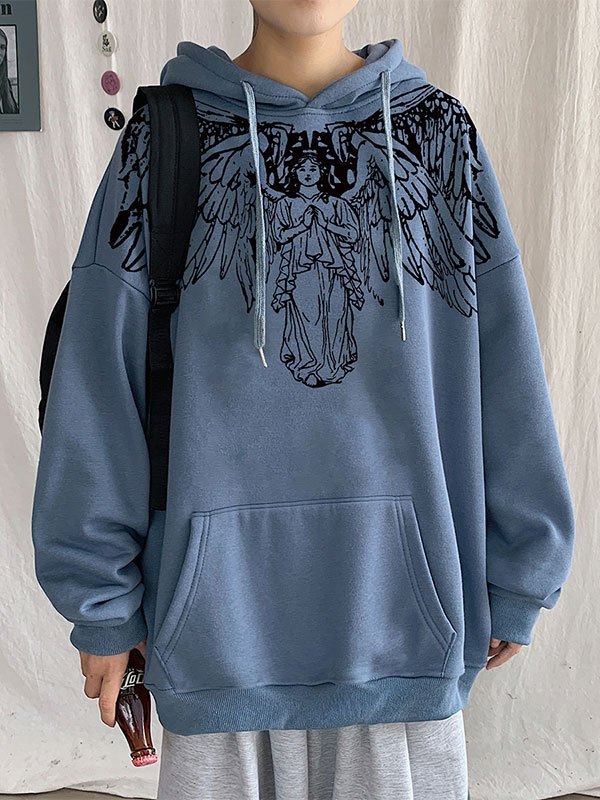 EMMIOL Angel Wing Graphic Hoodie
