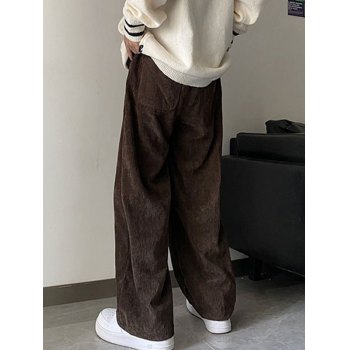 Generico Pantaloni Celesti Pantaloni Taglia Pantaloni Casual In Velluto - Foto 9