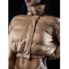 EMMIOL Cropped Zipper Puffer Jacket