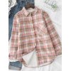 EMMIOL Fleece Lined Checkered Shirt Jacket