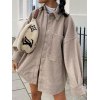 EMMIOL Oversize Pocket Woolen Shirt Jacket