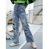 EMMIOL High Waist Super Ripped Jeans