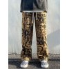 EMMIOL Men's Graffiti Print Straight Leg Jeans