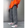 EMMIOL Jeans tipo jogger con lavado y recortado para hombre