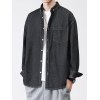 EMMIOL Camisa vaquera clásica para hombre