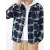 EMMIOL Men's Checkered Denim Jacket