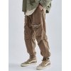EMMIOL Pantaloni cargo da uomo in velluto a coste con tasche