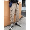 EMMIOL Men's Multi Pocket Cropped Cargo Pants