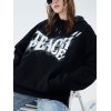 EMMIOL Hoodie mit Smog-Buchstaben-Grafik